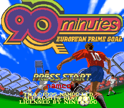 The 90 Minutes: European Prime Goal title screen