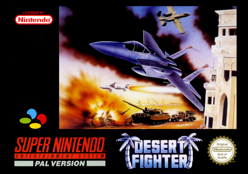 Desert Fighter, European front cover