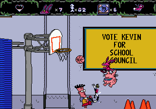 A basketball court level showing the game's variety