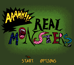 Aaahh!!! Real Monsters title screen
