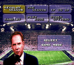 Mode selection screen