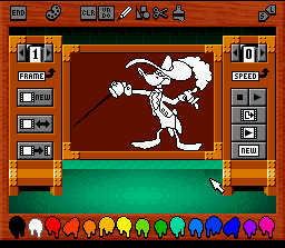 The animation creation tool in action