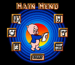The main menu showing all available modes