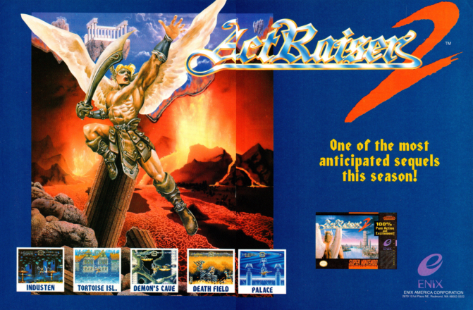 ActRaiser 2 magazine advert
