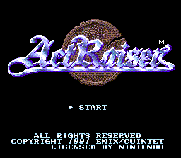 ActRaiser title screen