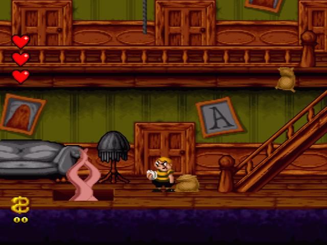 The hub level in the Addams mansion