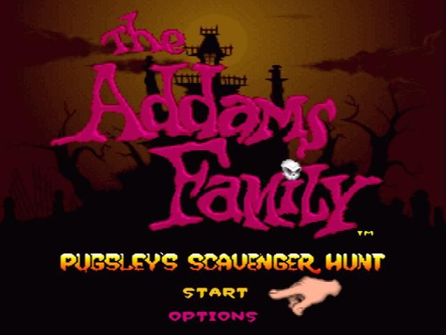 Pugsley's Scavenger Hunt title screen