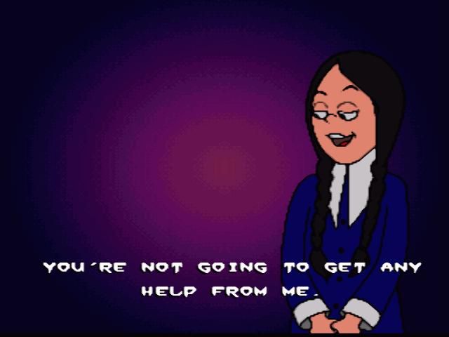 Wednesday Addams gives you your scavenger hunt items