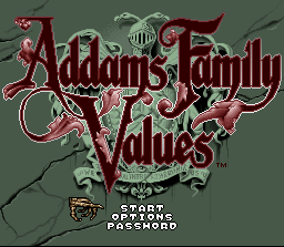 Addams Family Values title screen