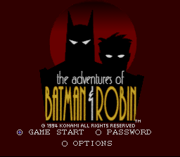The Adventures of Batman & Robin title screen