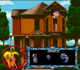 The level select screen