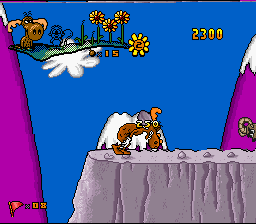 One of the game's many varied levels