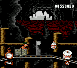 The mine cart section
